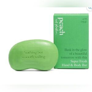 Peach not plastic hand and body bar!